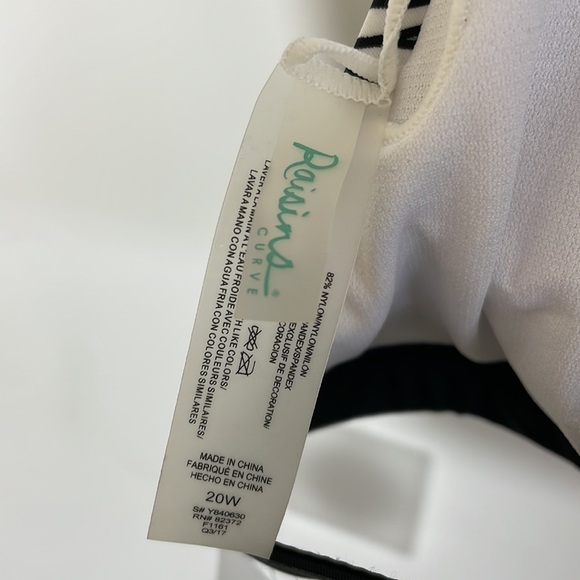 Raisins Curve Plus Size Strappy-Back Top 20W bikini bottom 18 W Swimsuit - Picture 9 of 13